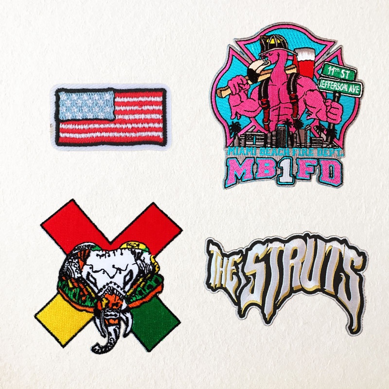 promo Iron On backing small size Embroidery Patches/emblem patch for advertising