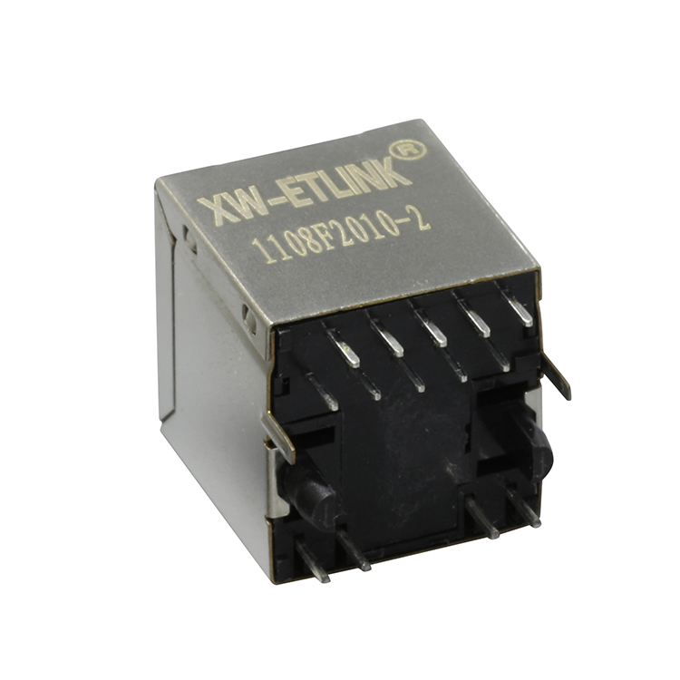 THT 1000 Base-T NO Y & G Ethernet(non PoE)RJ45 вертикальная