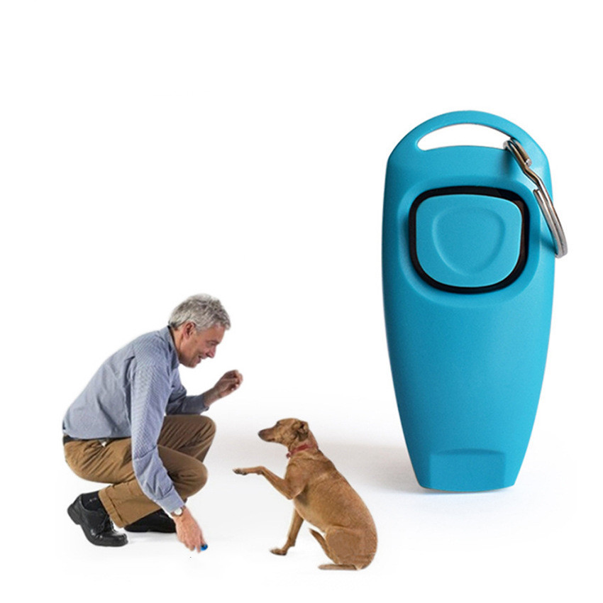 Dog Training Clickers 2 In 1 Whistle And Clicker Pet Training Tools With Wrist Strap Key Ring For Dogs Cats Pets