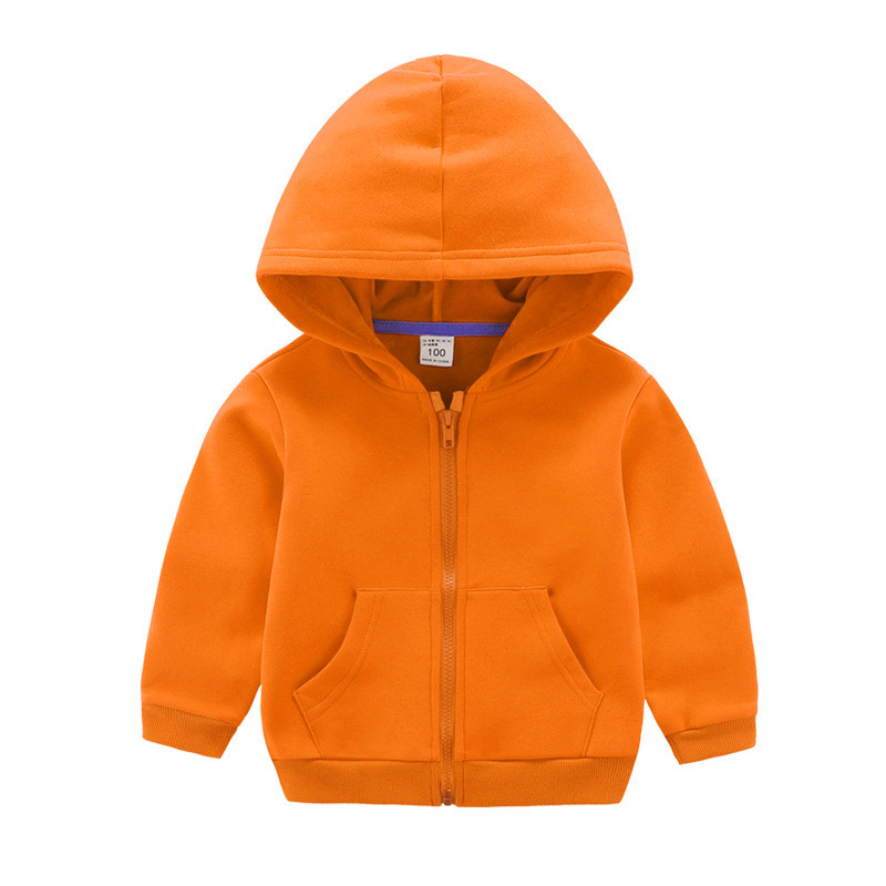 Colorful Casual Children Clothes wholesale boy spring cartoon bear zip hooded coat