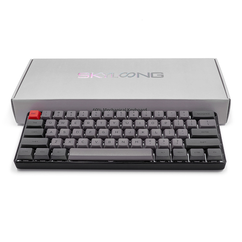 Высокое качество SK61 RGB Gateron красный переключатель PCB колпачки Горячая замена механическая клавиатура