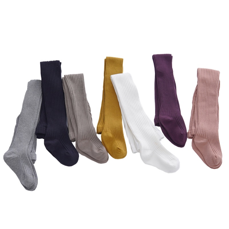 Autumn Teenage Girl Solid Casual Tights Baby Cute Cotton Baby Legging Princess Footed Stocking