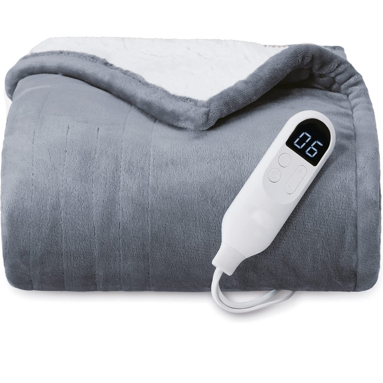 Ultra Soft Handwashable Flannel Electric Blanket with Reliable Timing Function Designed for Body Warmth Thermal Equipment