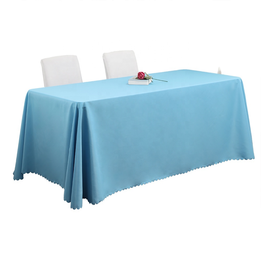 Washable Polyester Rectangular Table Cloth for Wedding, Buffet, Parties, Holiday Dinner