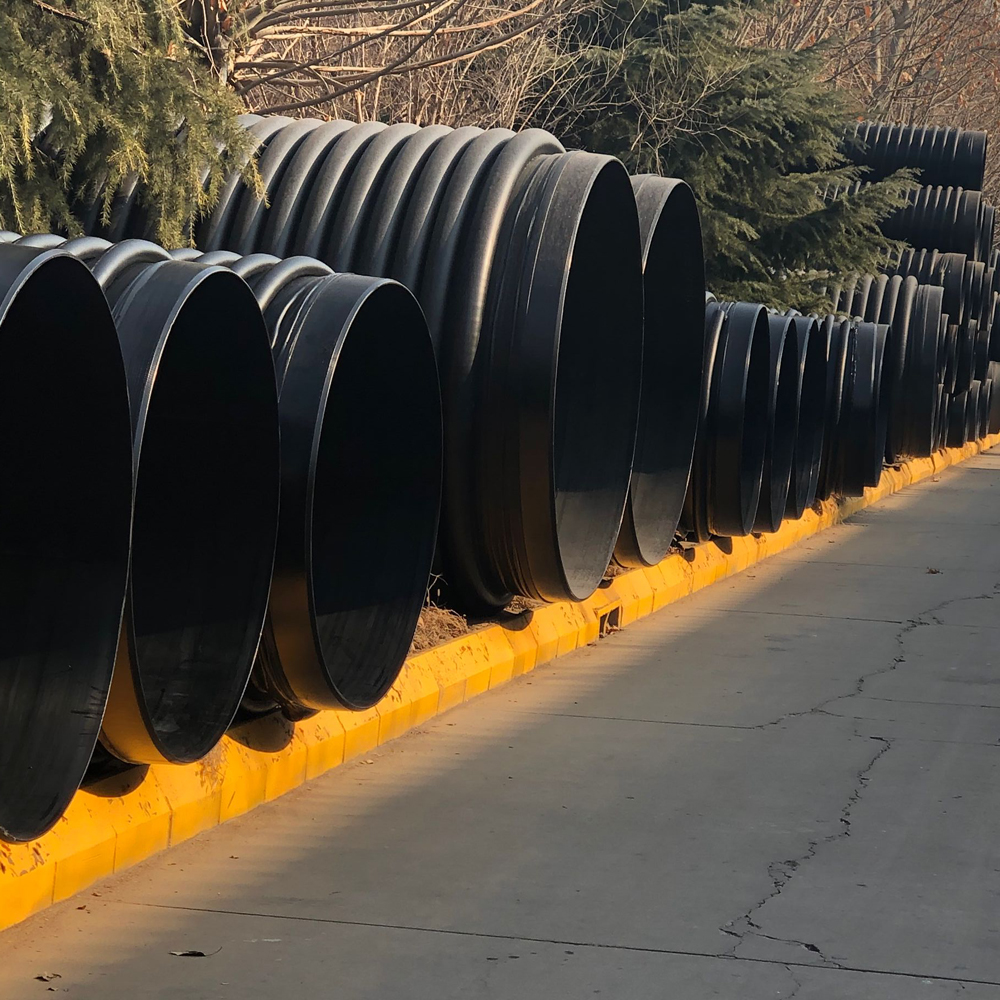 HDPE гофрированные трубы пластиковые водосточные трубы обмотки структуры стены карат трубы