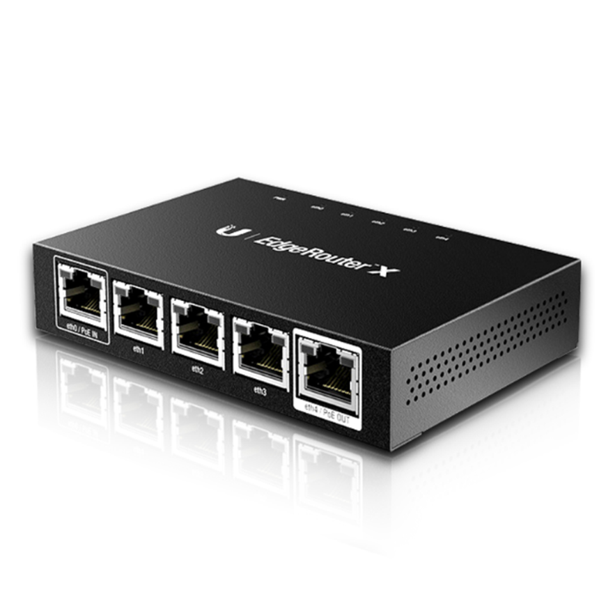 DXD ~ UBNT ER-X проводной маршрутизатор 5-портовый полный Gigabit с поддержкой PoE питания enterprise-класса мини 5-порт с поддержкой POE питания