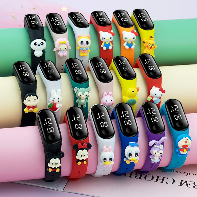 2021 New Dropshipping Kids Boys Girls Gifts Iron Men Cartoon Digital Touch Screen Boys Watches Students LED Watch