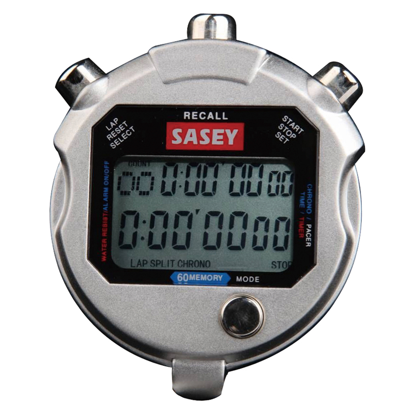 Digital Professional Handheld LCD Chronograph Stopwatch Timer with Alarm