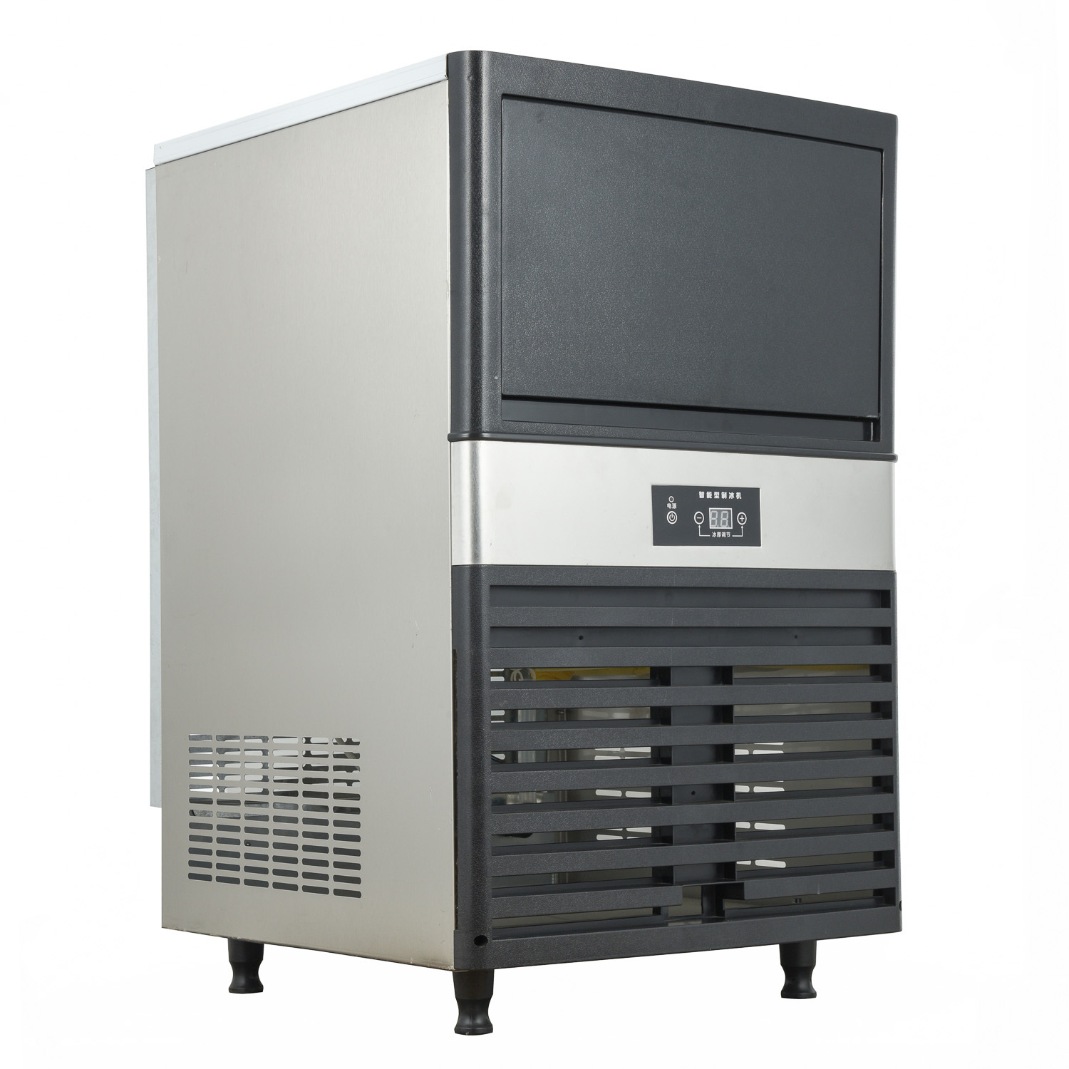 High Output Commercial 68kg/24H Air-Cooled Ice Cube Maker Machine for Restaurants Shops Hotels