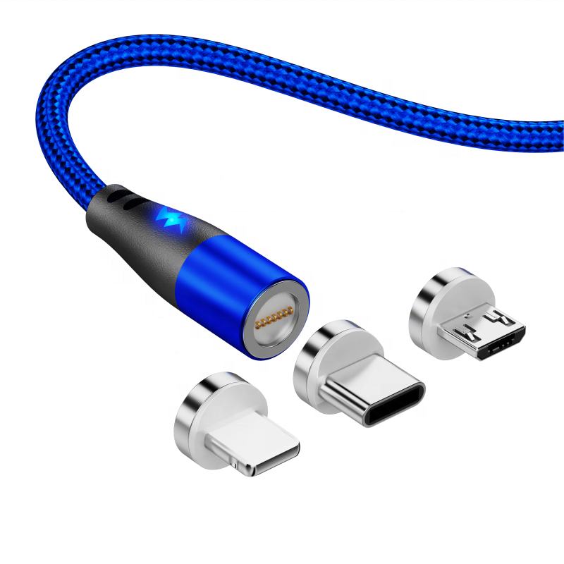 3 в 1 1 м кабель для быстрой зарядки мобильного телефона USB C Micro USB Type C кабель Магнитный кабель для передачи данных