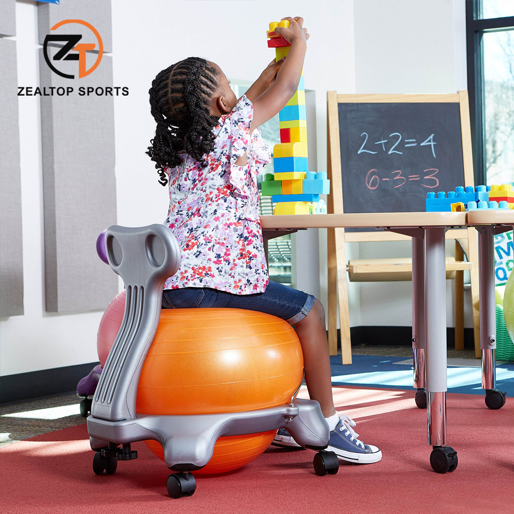 Customized inflatable anti burst Yoga stability ball office chair for Pilates Exercise