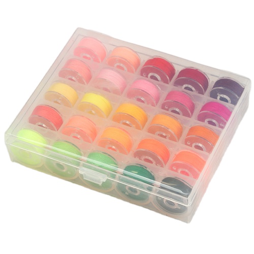 36 Colors household sewing accessories high quality plastic sewing bobbin thread
