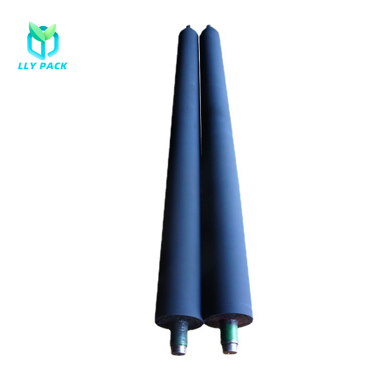 Flexo Printing Machine Rubber Printer Roller Inside Iron Pipe Rubber Rollers For Printing Press