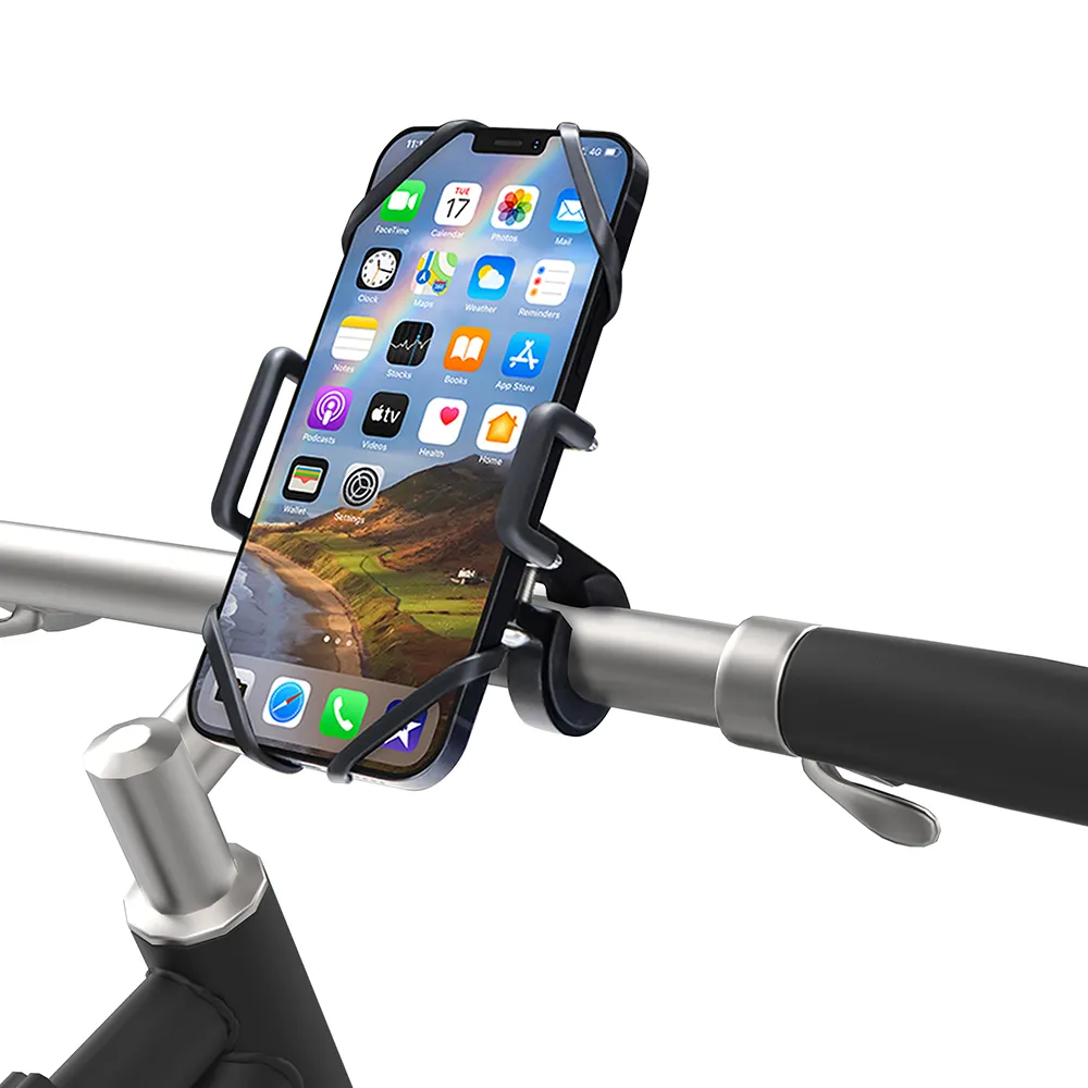 Universal Adjustable Silicone Band Bicycle Motorcycle E Bike Navigation Phone Stand