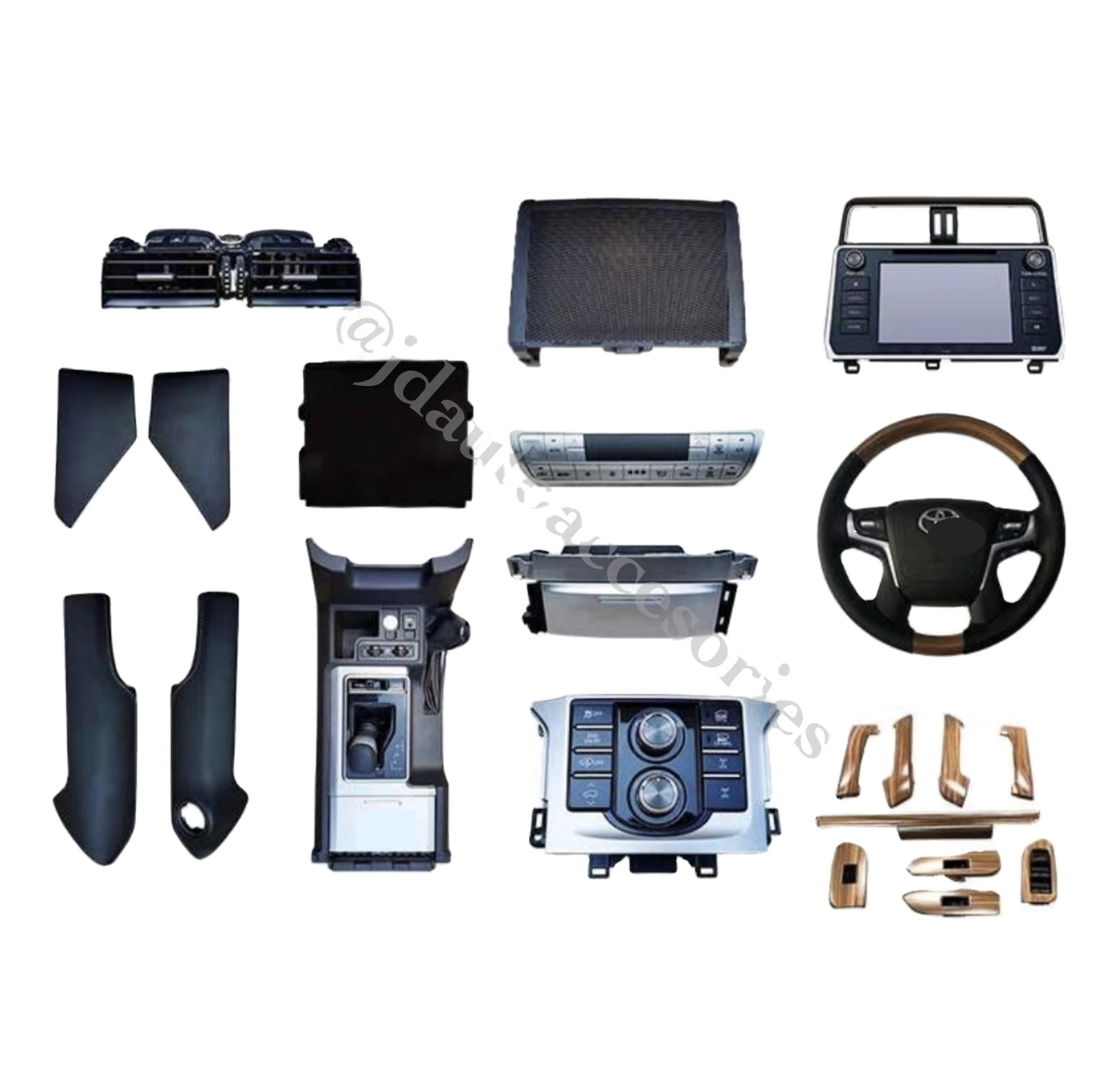 Новый автомобильный деревянный руль JD, приборная панель для салона Land Cruiser Prado FJ150 2018 2020