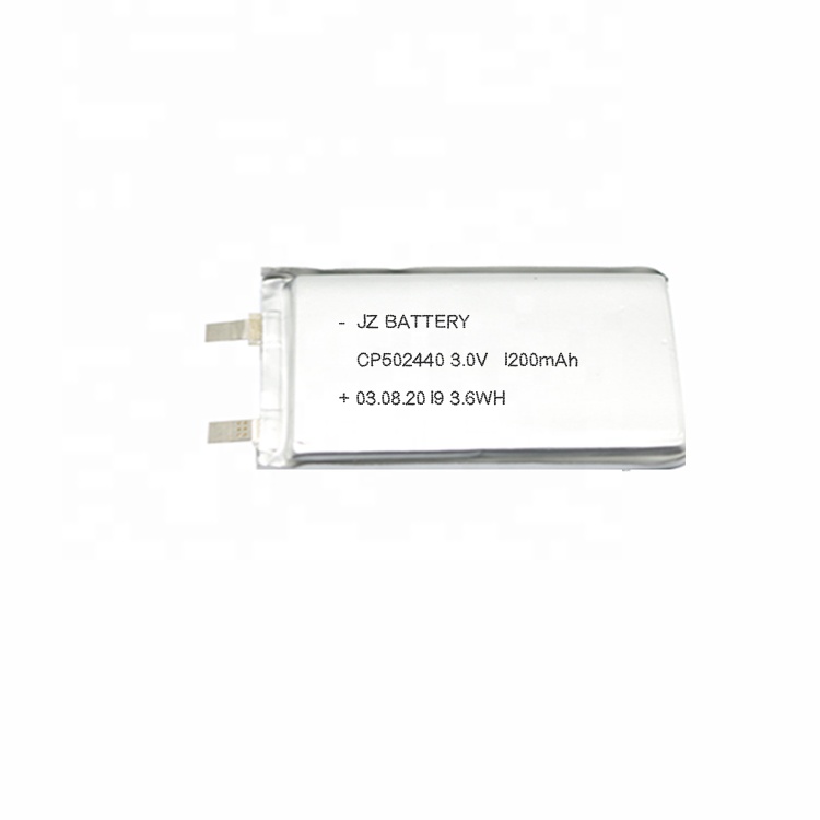CP502440 3,0 v 1200mah LiMnO2 литиевый марганцевый мягкий упаковочный тонкий аккумулятор