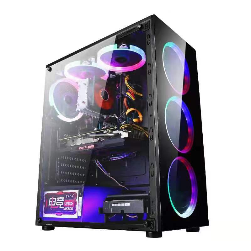 Заводская Настройка необычная настольная сборная машина ATX для настольного ПК боковая сборка с водяным охлаждением Задняя линия длинный Графический геймерский чехол для компьютера