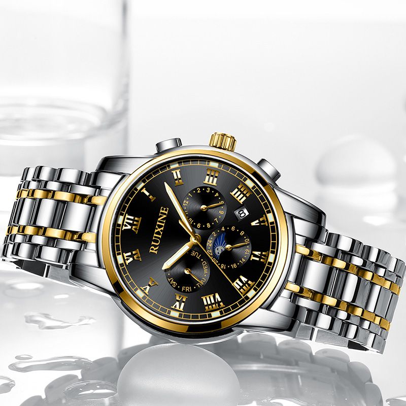 Дропшиппинг Лучшие продажи смарт Montres Пользовательский логотип роскошные аксессуары коробка из нержавеющей стали Мужские автоматические наручные роскошные часы