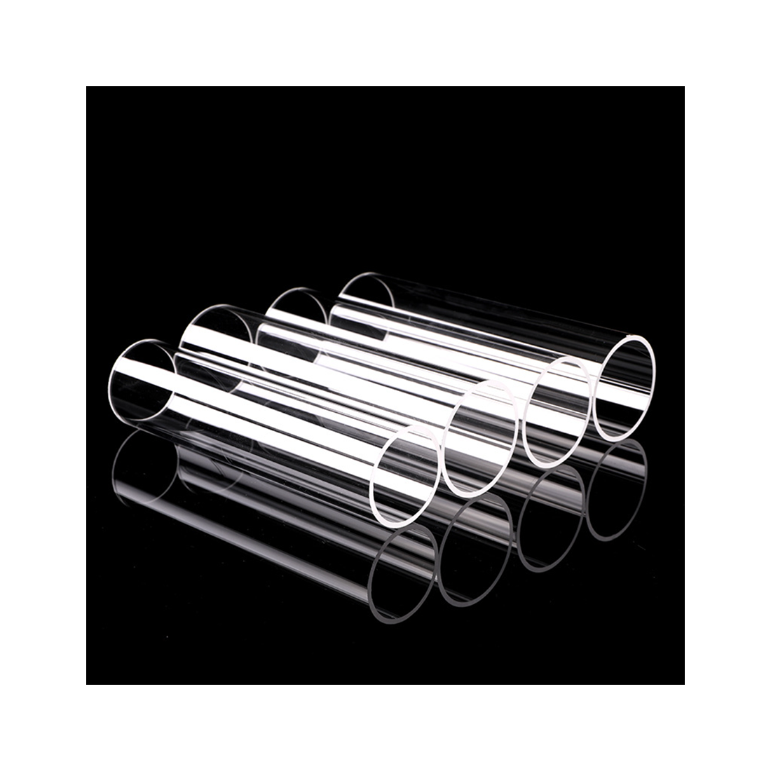 Clear large diameter quartz glass tube glass test tube