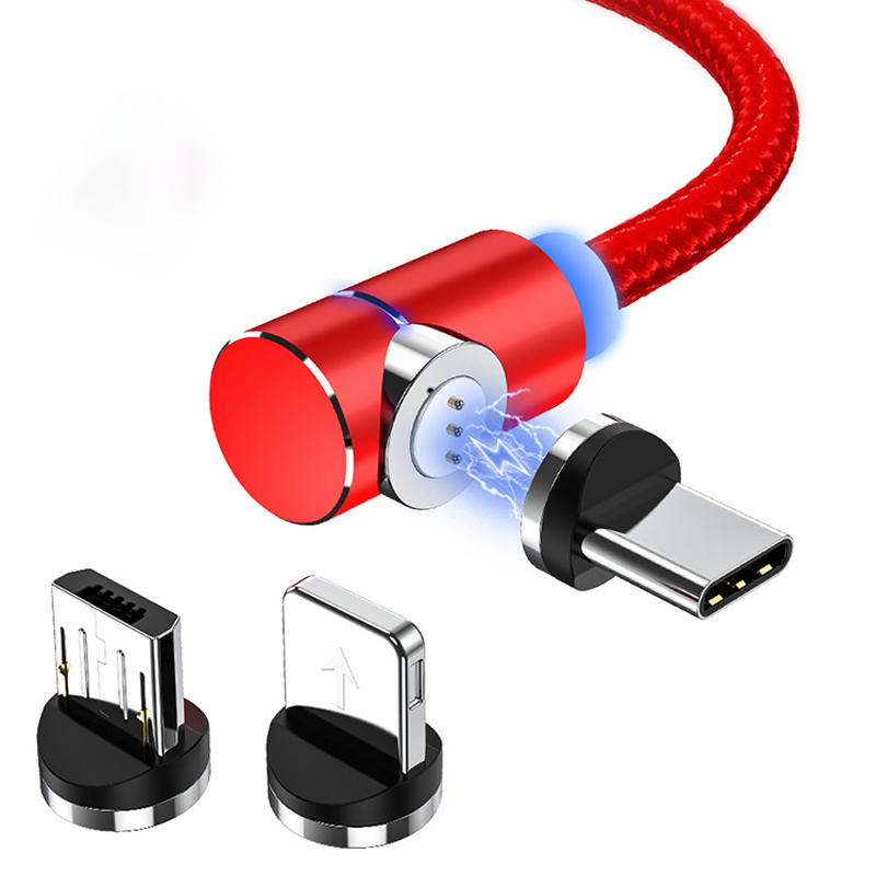 3 в 1, магнитный USB-кабель для быстрой зарядки, с поворотом на 360 градусов