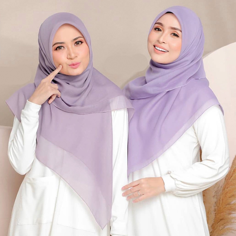 115*115cm Wholesale Cheap Cotton Hijab solid colors Malaysia Cotton Voile Bawal