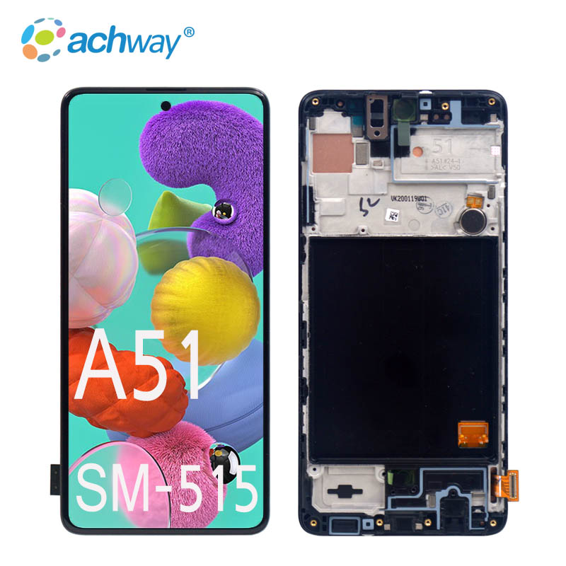 SUPER AMOLED дисплей для Samsung Galaxy A51 A515 A515F A515F/DS A515FD ЖК-дисплей с рамкой дигитайзер