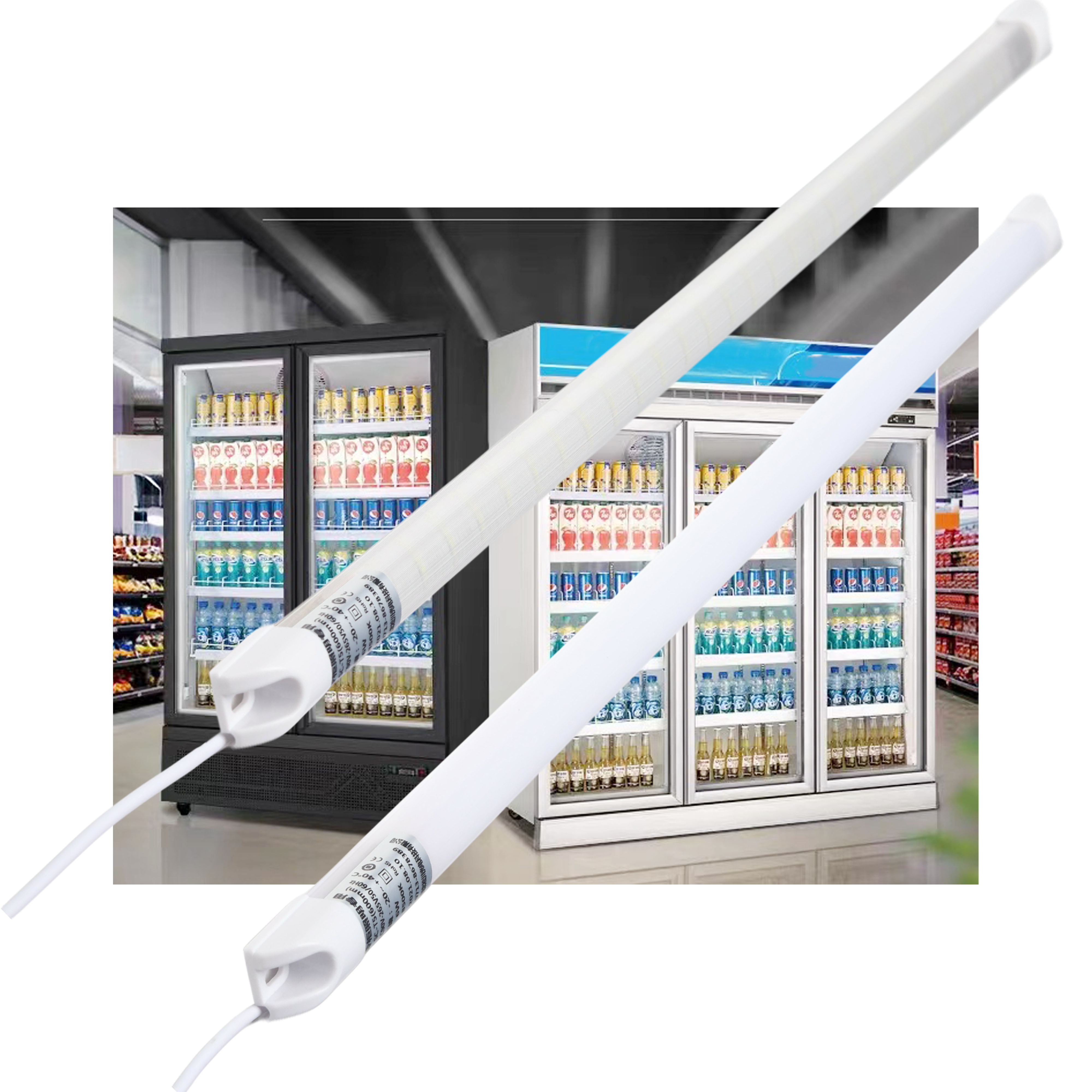 Vertical Freezer Light IP64 Waterproof T5 LED Tube Refrigerator Lamp
