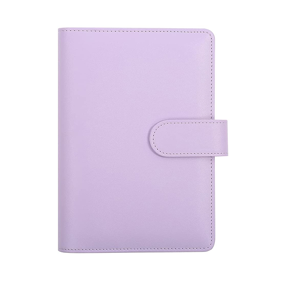 Clear Plastic A6 Binder with PU Leather 6 Ring Binder Waterproof Cash Budget with Cash Envelopes System with Label Stickers