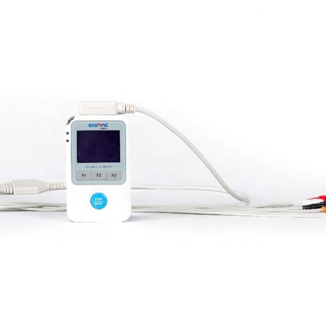 ECGMAC H12C-plus Бестселлер holter 24 часа 10 выводов портативная динамическая ЭКГ