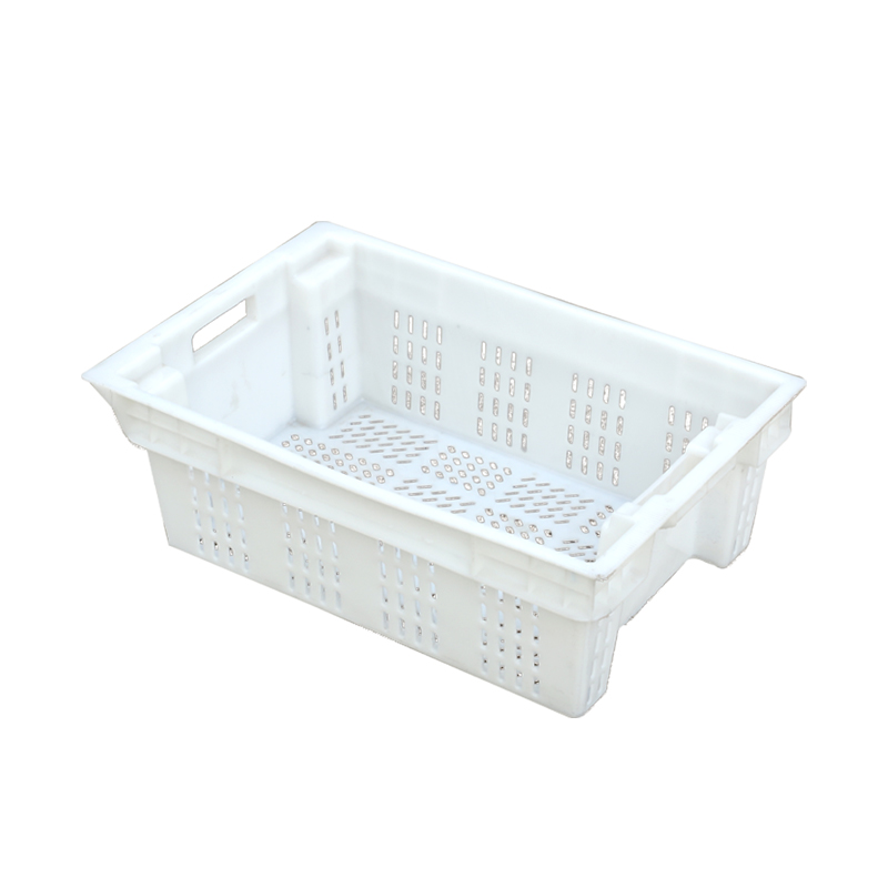 100% Food Grade Meat Transport Crate Fish Turnover Box Stacked and Nested Plastic crate with Factory price