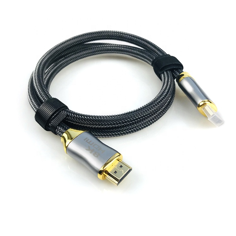 HD кабель позолоченный HDMI 2,1 кабель 8K 60 Гц 4K 120 Гц 3D HDR 48 Гбит/с, Hi-Fi, HDCP кабель для HD TV