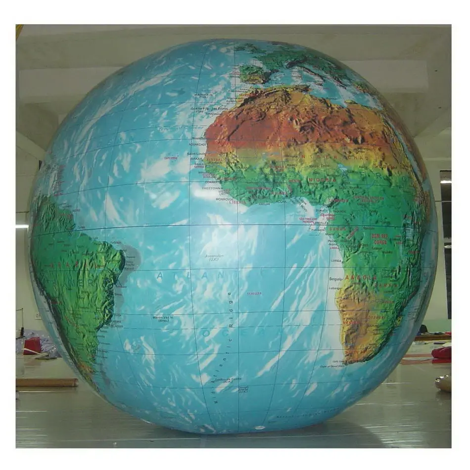 Sealed Inflatable Ball Giant Inflatable World Globe for Education Display