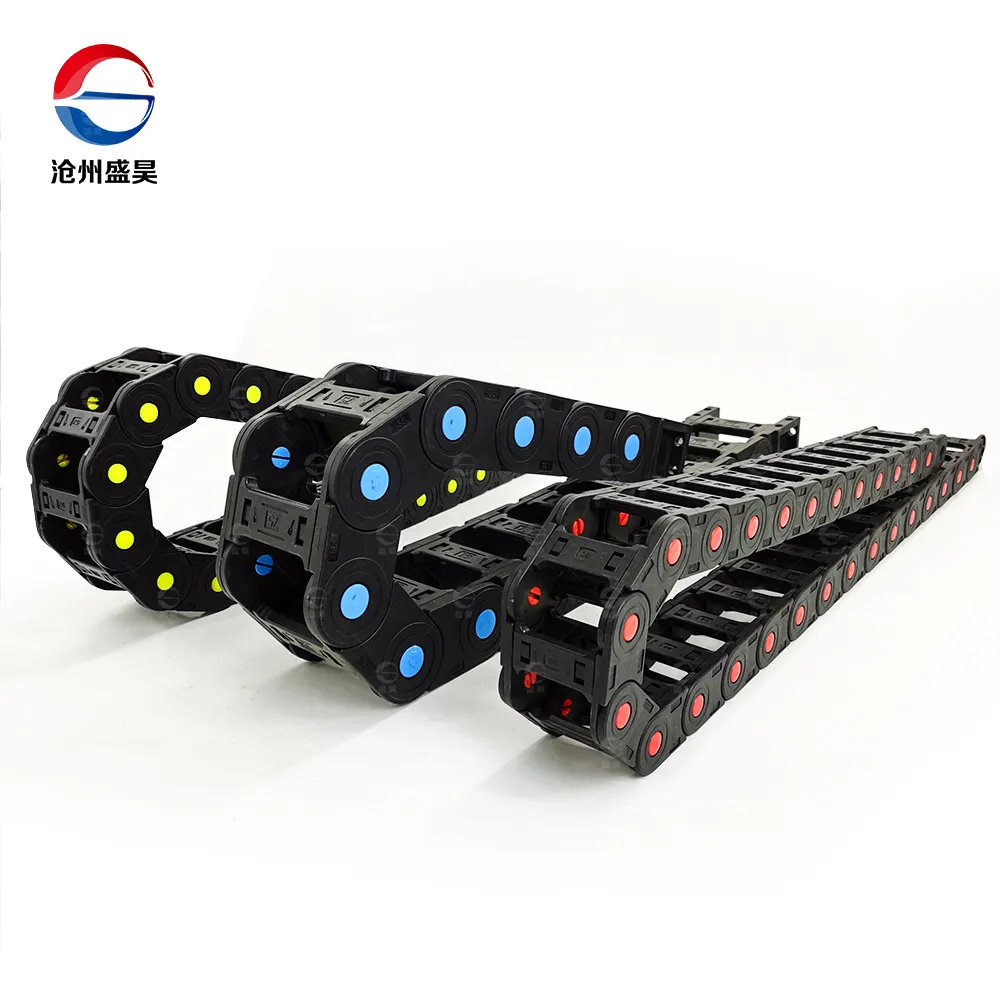 Cnc machine plastic cable carriers flexible cable tray drag chain