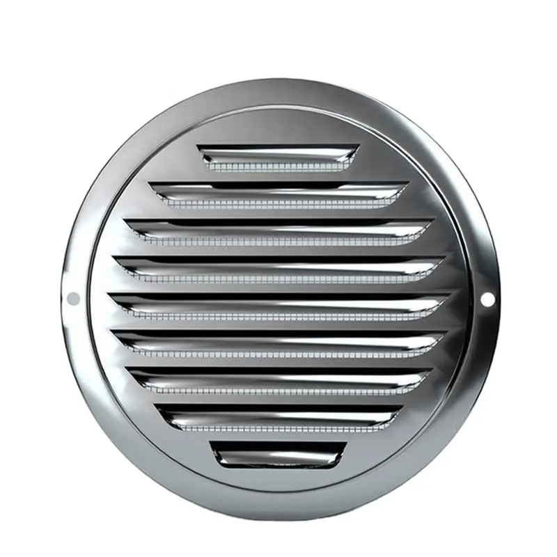 Нержавеющая сталь для наружных стен воздуховыпускное отверстие вентиляционная решетка 70-200 мм для круглых воздуховодных крышка вентиляции воздуха Крышка Заглушка система вентиляции