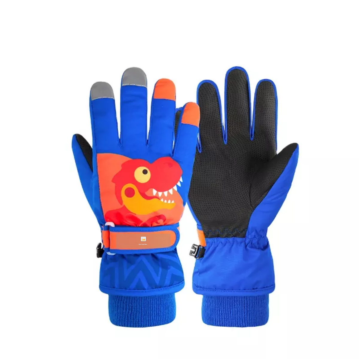 Factory Wholesale High Quality Children's Gloves Gift Winter Plus Fleece Warm Ski Waterproof Cartoon Gloves