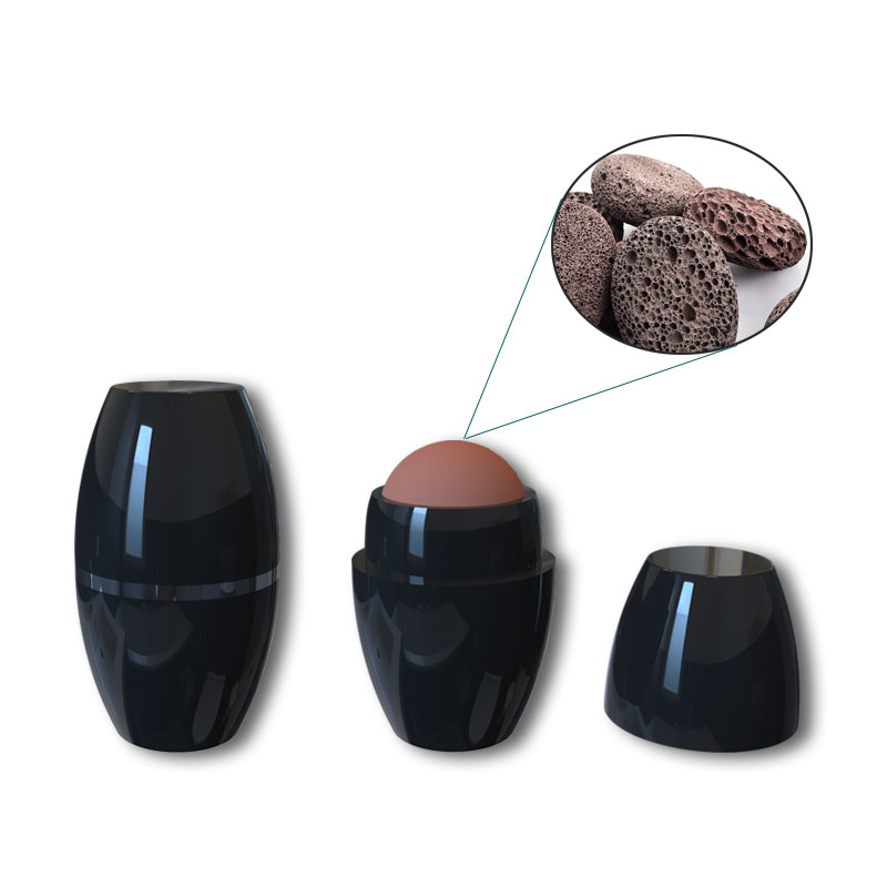 Small portable oil absorbing face roller face oil absorbing roller volcanic stone