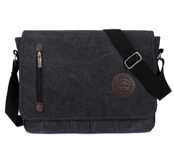 Westal School Supliers For Black Ladies Crossbody Handbag Postman Bag For Logo