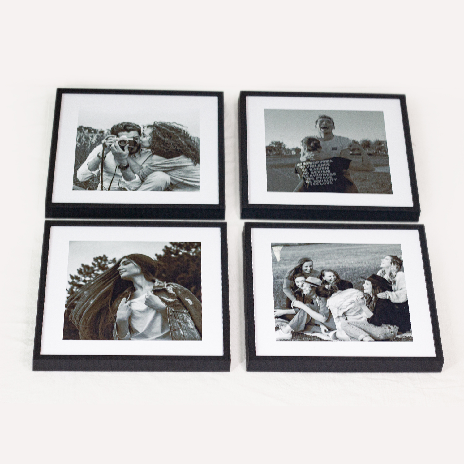 Direct Selling 20*20cm 8*8 inch Square Size Wall Decor Picture Frames Collage Wall Art Picture Frame Plastic