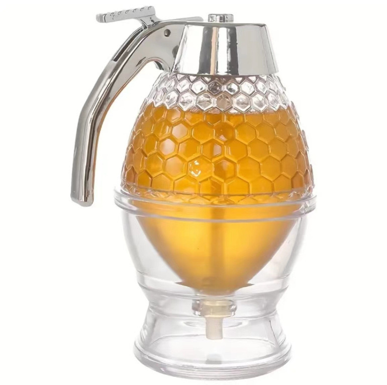 2024 Innovative Products Non-Drip Honey Dispenser PS+ABS Plastic Honey Dispenser