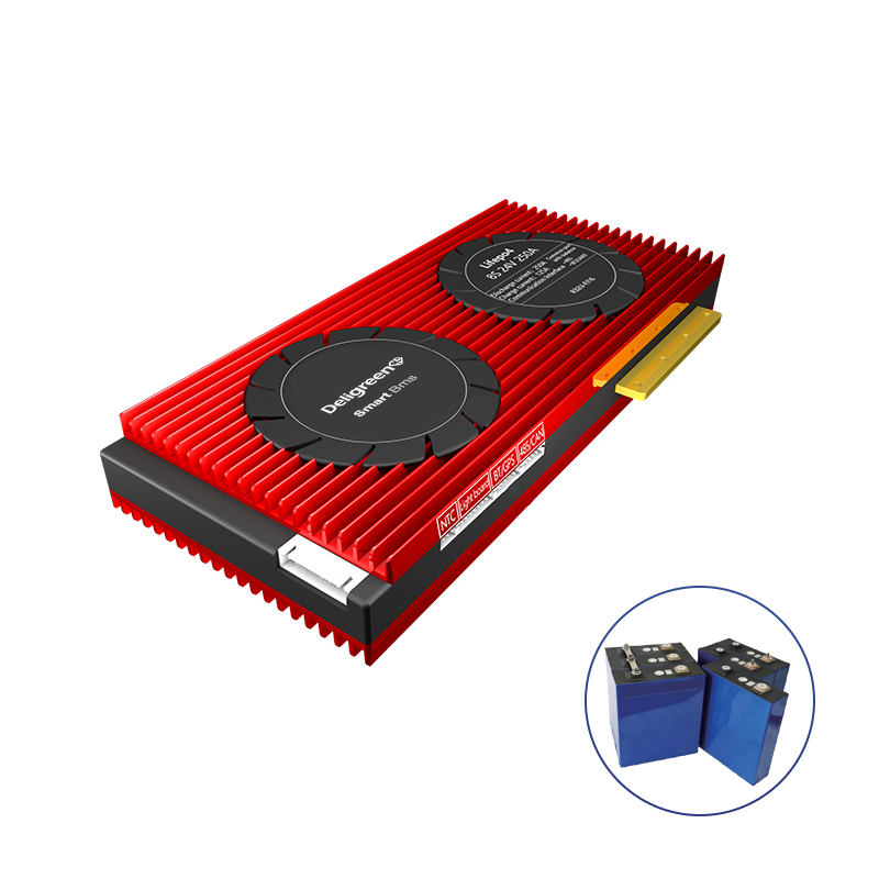 Оптовая продажа смарт BMS 8S 150A 200A 250A с вентилятором UART 485 24V более быстрого охлаждения LiFePO4 батареи RV дом на колесах