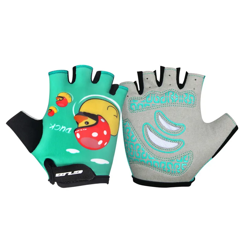 INBIKE Spring Summer Sports Full Half Finger Balance Bike Leather Cycling Gloves For Kids