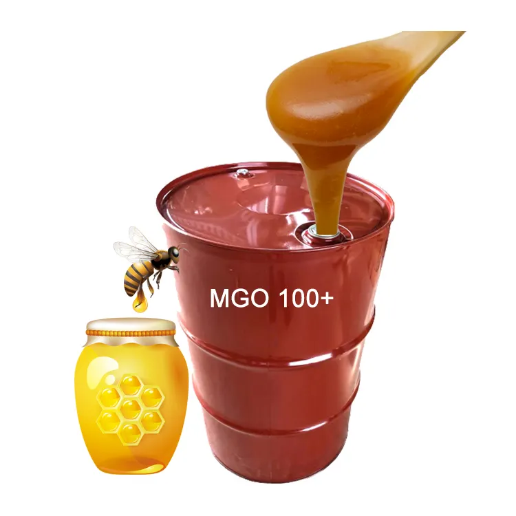 Bulk New Zealand Halal Certified MGO 100+ Manuka Honey 300KG In Food Grade Drums