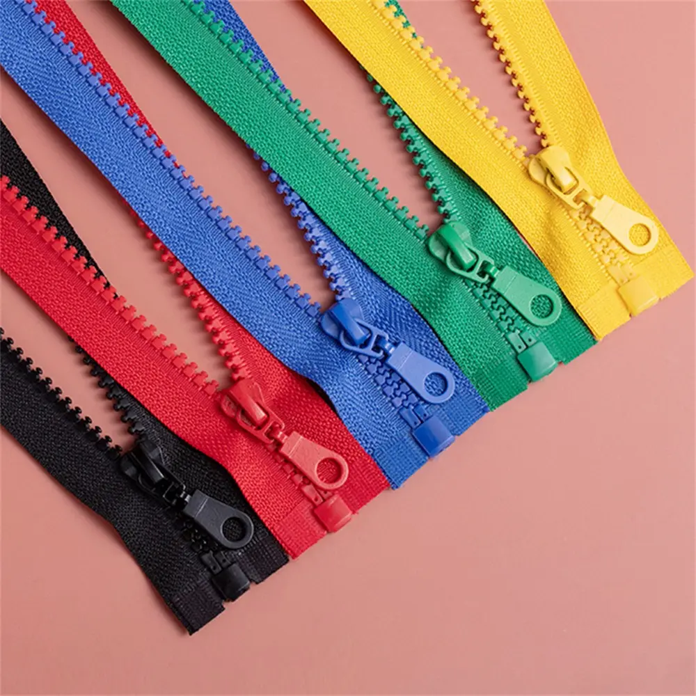 Factory direct sale clothing bag accessories open end resin zipper 3# 4# 5# 8# 10# 12# 15# 20#