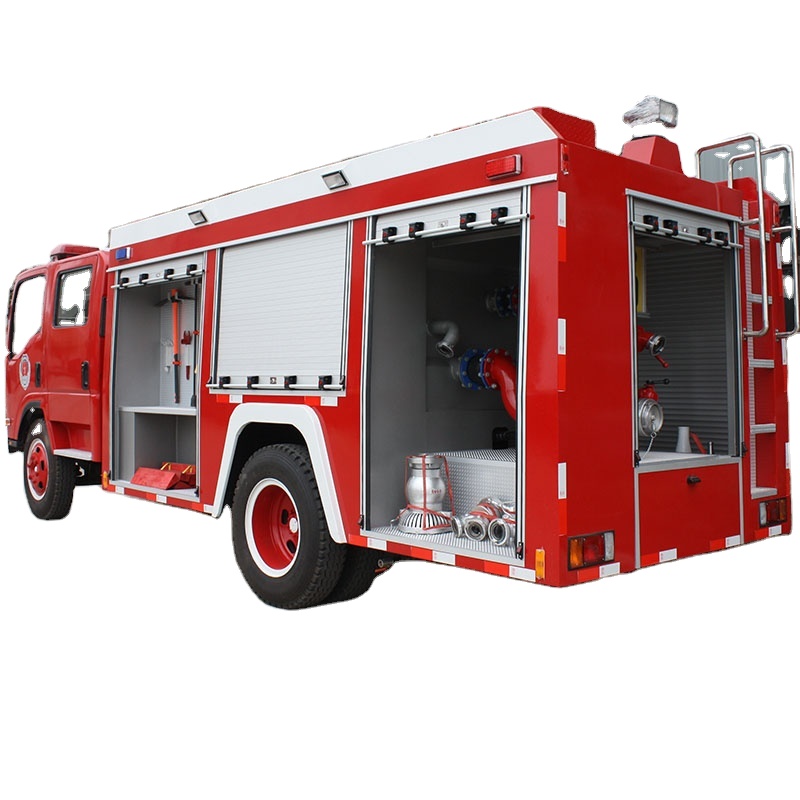 Isuzu Fire Engines 700p 4Ton Fire Fighting Water Pump Truck Cheap and Fine Firetruck