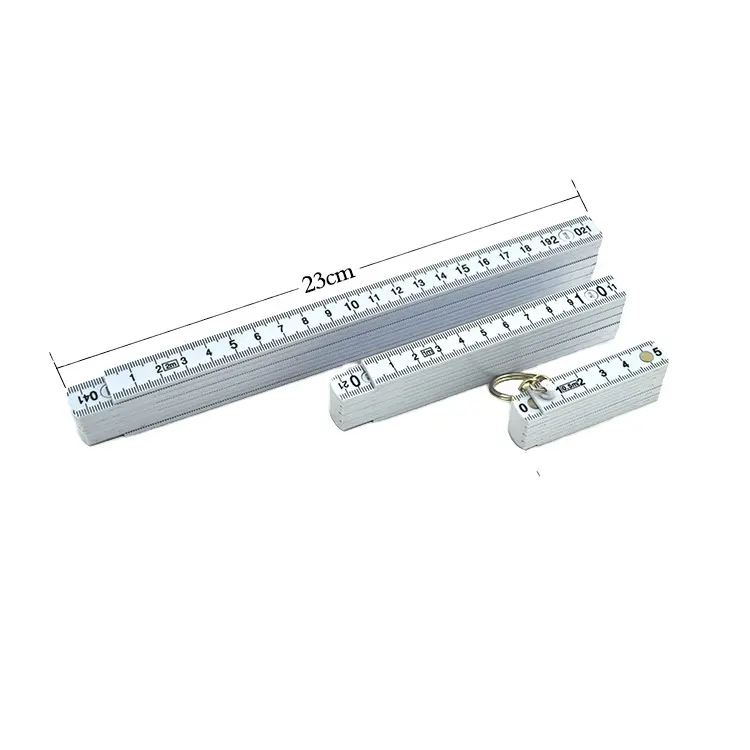 Promotional 50cm 1m 2m 10 Folding plastic ruler custom logo Adjustable Flexible Plastic Folding Ruler