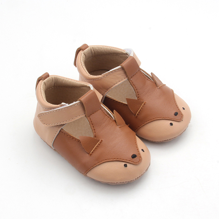 Wholesale Toddle Shoes Leather Soft Sole Bear Sweet Baby Girls Dress Shoes