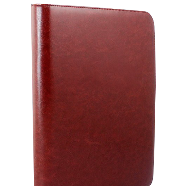 A4 Eco-friendly Hotel Supplies Suede Lining Keys Organizer Case PU Leather Zipper Key Portfolio