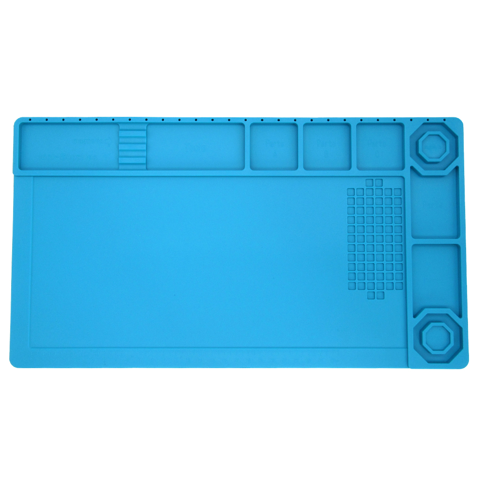 TE-503 380*210MM Mobile Phone Repair Heat Resistant Magnetic Pad Platform Desk Mat BGA Soldering Insulation Mat