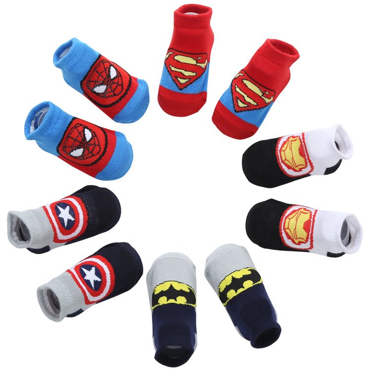 Wholesale fashion cute cartoon anti slip bulk cotton baby socks