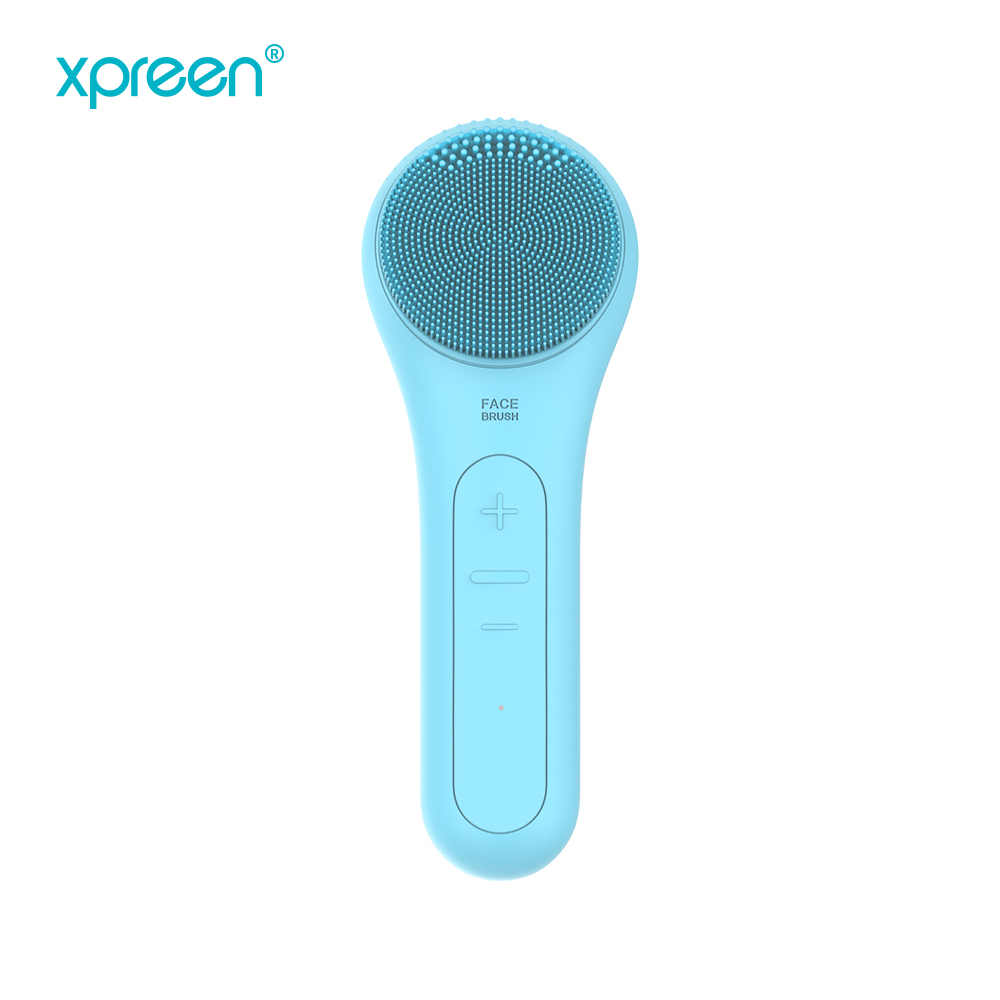 83 bristles electric sonic vertical silicone facial cleansing brush